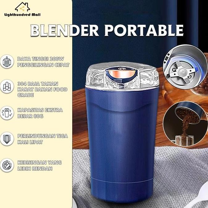 

LIGHTHUNDRED MALL BLENDER ALAT PENGGILING ATAU PENGHANCUR KOPI, TEH DAN BUMBU / BLENDER CHOPPER PENGGILING BIJI BERAS KACANG BUBUK KOPI PORTABLE MULTIFUNGSI SERBAGUNA MIXER PROFESIONAL UNTUK PENCAMPURAN YANG LEBIH MUDAH MAY XAY MESIN STAINLESS LEDER