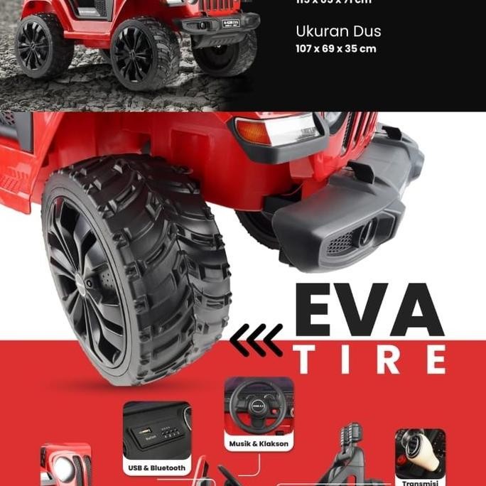 Mobil aki anak PMB 8288 EVA DUAL Dinamo Ban full karet