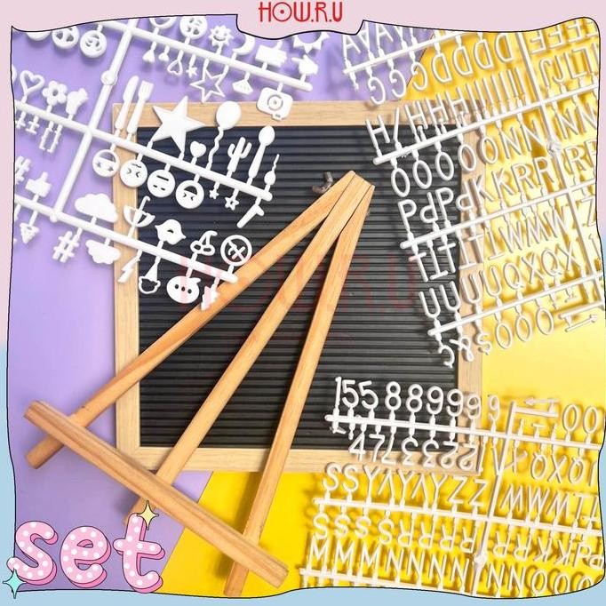 

Promo [Set Murah] Letter Board Papan Nama Bayi Newborn DIY Kekinian HOW.R.U COD