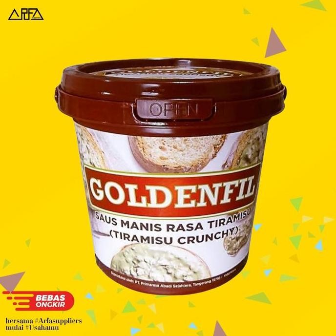 

Produk Baru!! Goldenfill Selai Tiramisu Crunchy 1 kg