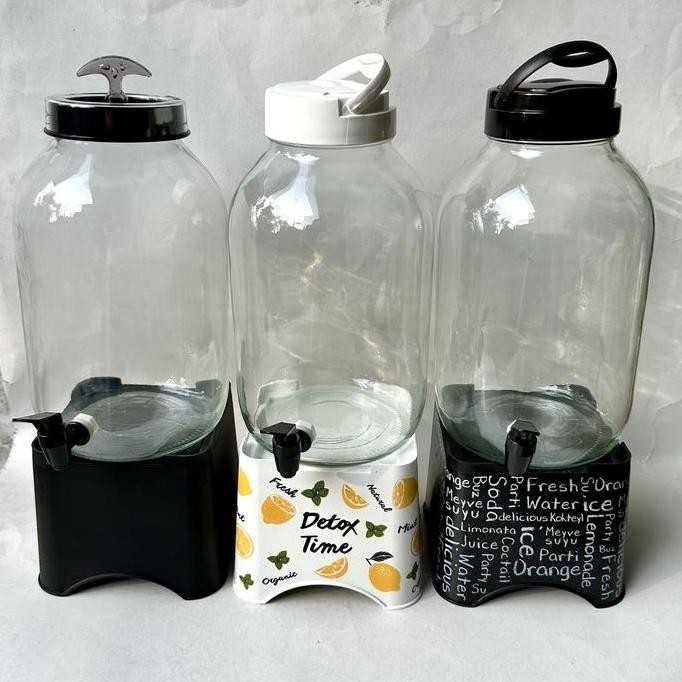 TERMURAH - Herevin Juice dispenser kaca bulat 5 liter