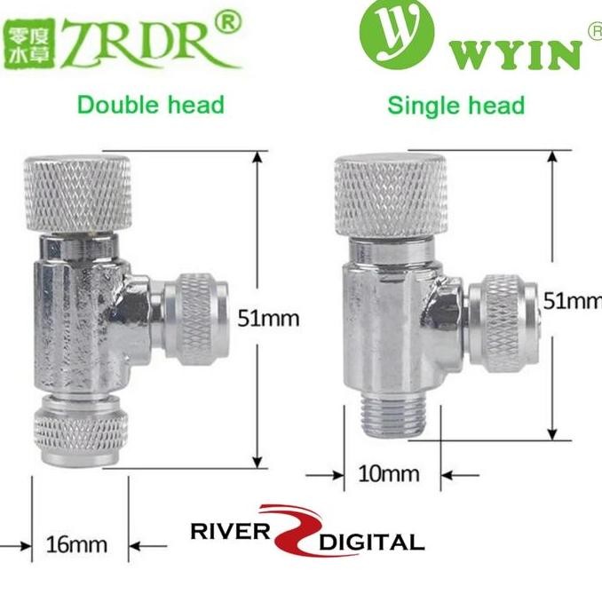 Tersedia Aquascape Wyin Co2 Regulator / Needle Valve / Kran DIY