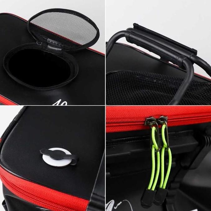 Box Umpan Udang Hidup Tas Lipat Tempat Ikan Hasil Pancing Tahan Air