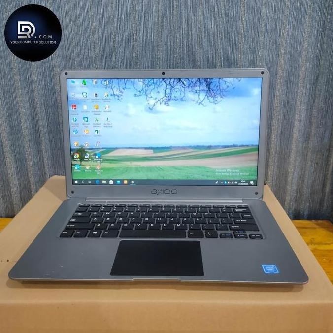 Laptop Axioo Mybook 14, Seri Baru, Super Slim, Lengkap, Silver