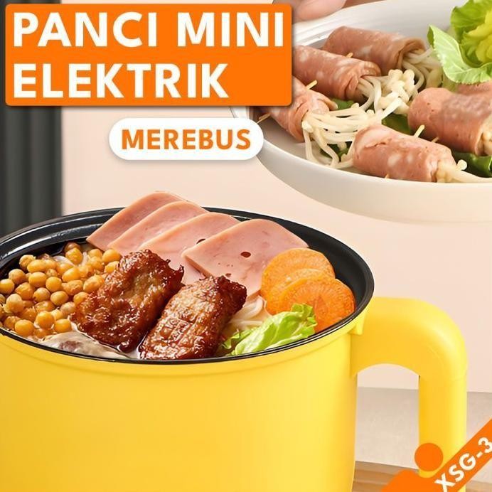 Panci Listrik Penggorengan Serbaguna XSG-3 Panci Elektrik Low Watt Portable Free Kukusan