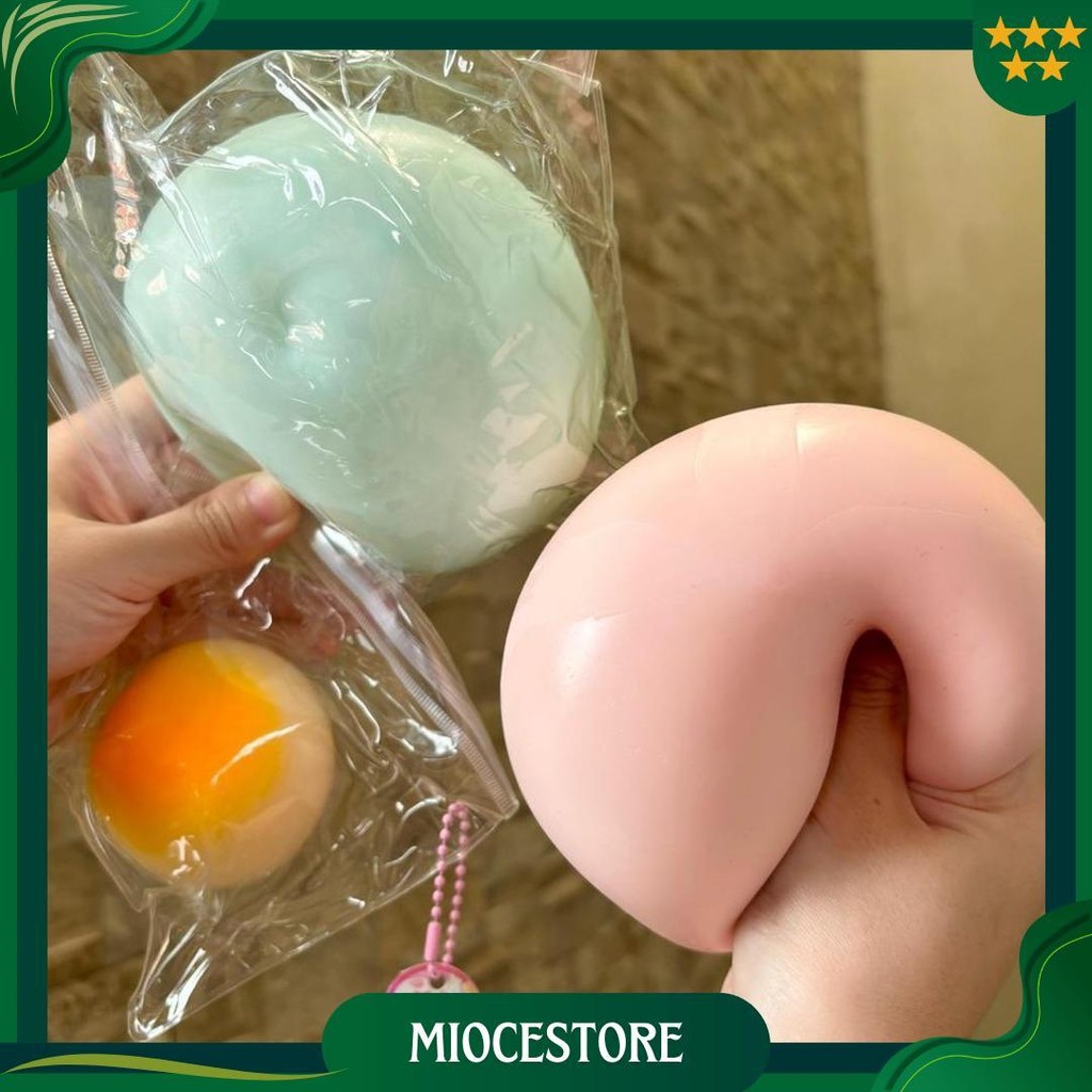 Kyutosquish Squishy Mochi Jumbo Besar Gemoy Dan Kecil Mainan Imut Relaksasi Lucu Viral Elastis Kenya