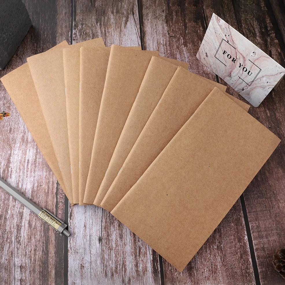 

Creative Kraft Paper Traveler Notebook Inside Page Diary Notebook Blank Line Book