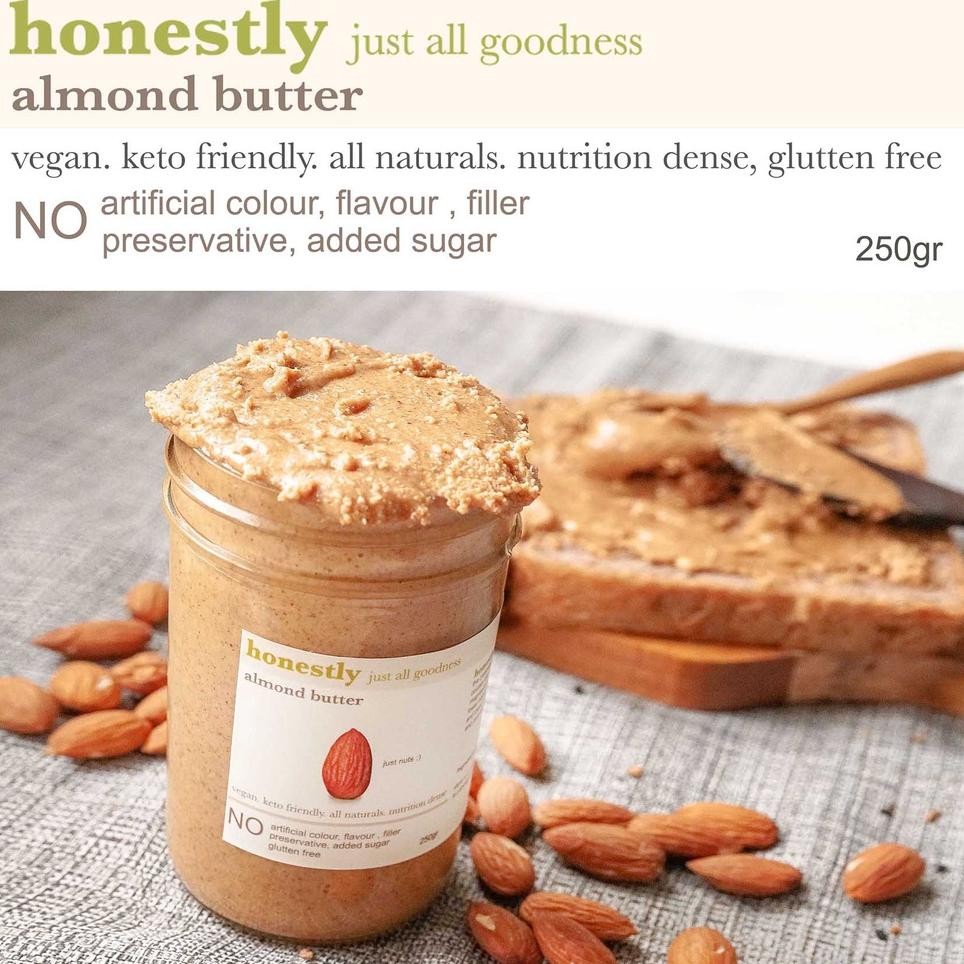 

Honetly Almond Butter Elai Acang Almond Unweetened Vegan Eto Gluten Free Tanpa Gula Natural
