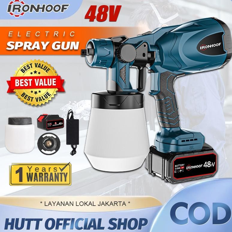 RADEN IRONHOOF Pistol Semprotan Cat Listrik Tanpa Kabel Electric Spray Gun ELECTRIC Spray Gun Paint 