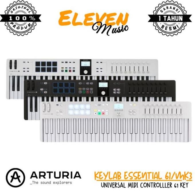 For Sale Arturia Keylab Essential 61/Mk3 Midi Keyboard Controller 61 Keys