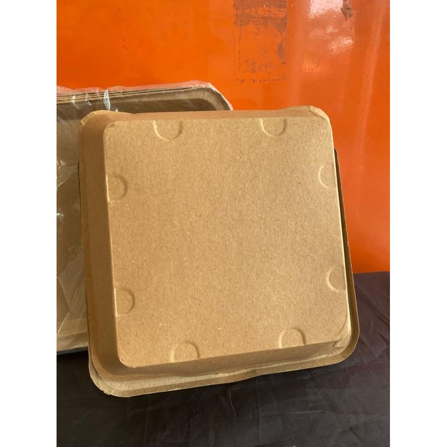 >>>>>] Meal Box Kraft Lem DPS Polos Ukuran L