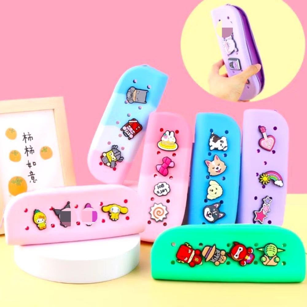 

Th-23 Ab47 Tempat Pensil Silikon Jibbitz Kotak Pensil Anak Lucu Diy Tempat Pensil Anak Silikon Jibbitz Kartun