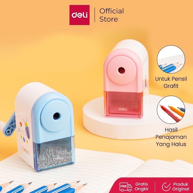 

Deli Pencil Sharpener / Rautan Pensil Auto-feed Motif Kartun Simple dan Lucu E0641S