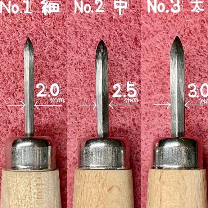 

baru oka factory - stitching awl - made in japan - penusuk kulit -