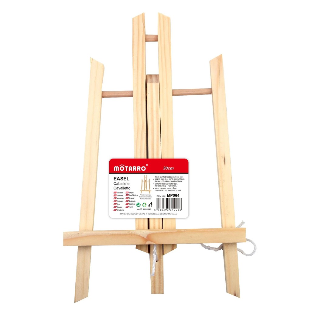 

Motarro 1Pcs Natural Wood Easel Frame Tripod Display Holder Wedding Table Name Card Stand Children Painting Display Craft