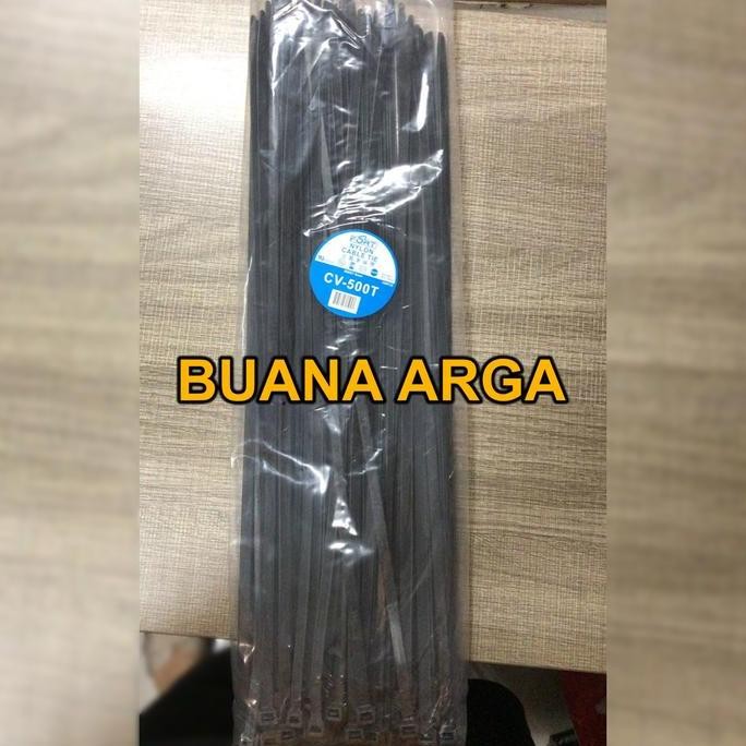 

Kabel Ties Fort 500T 500 x 7.6mm Cable Tie panjang 50cm Hitam / Putih