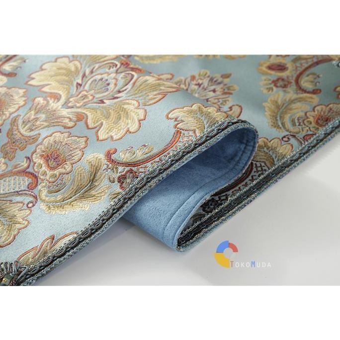 Sale European Table Runner / Taplak Meja Tamu Tebal Bordir Timbul Meja Makan Buffet Premium Elegant 