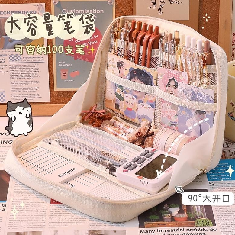 

Byp-27 Carat 12 Layer Tas Tempat Pensil Case Pouch Anak Sekolah Transparan Kapasitas Besar Stationery Kantor A020 Byp-27