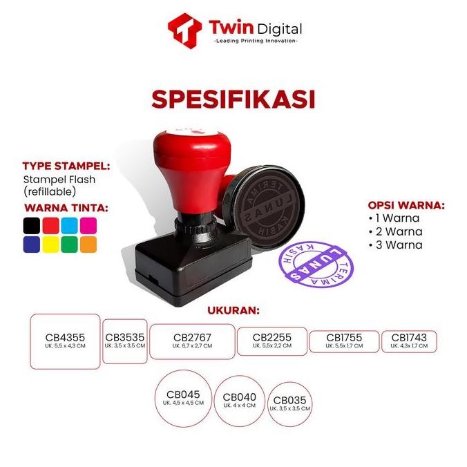 

Tersedia Cetak Stempel Flash - Stampel Flash 1 Warna - Stempel Murah