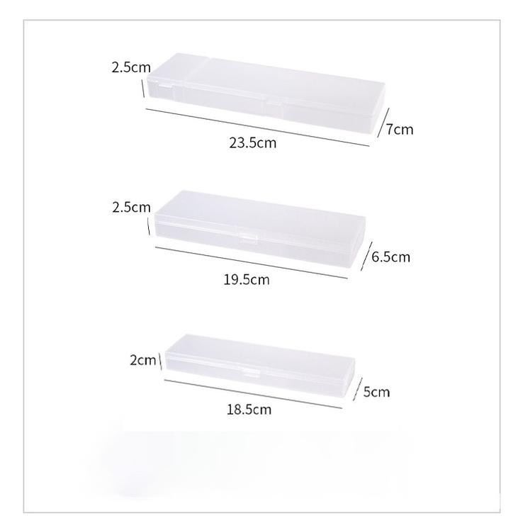 

Ul-64 [Miloli] Kotak Pensil Transparant Matte Dove Multifungsi Pencil Case Aesthetic - F0187 Ul-64