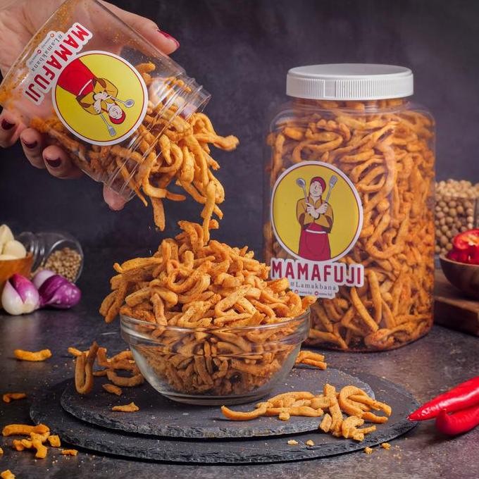 

Diskon! Mama Fuji - Kue Bawang Spicy 250g Makanan Cemilan Pedas Food