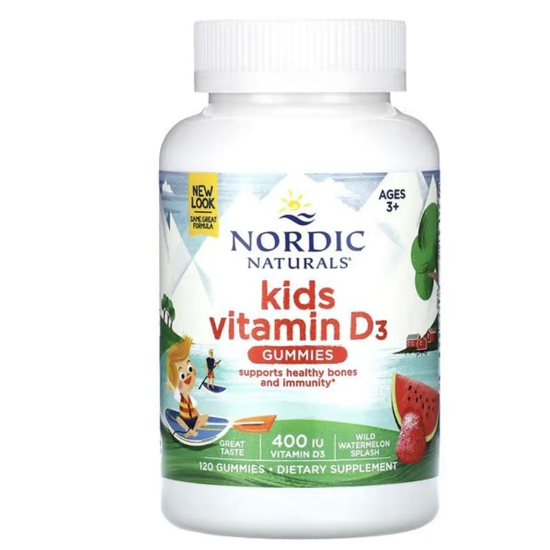 Terlaris Nordic Naturals, Kids Vitamin D3 Gummies, Wild Watermelon, 120 Gummies SALE