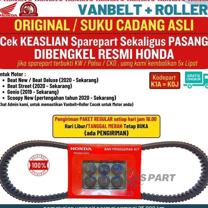 BEST VANBELT GENIO ORI , VANBELT GENIO KOJ , VANBELT BEAT DULUXE ORIGINAL , VANBELT BEAT DULUX , VAN