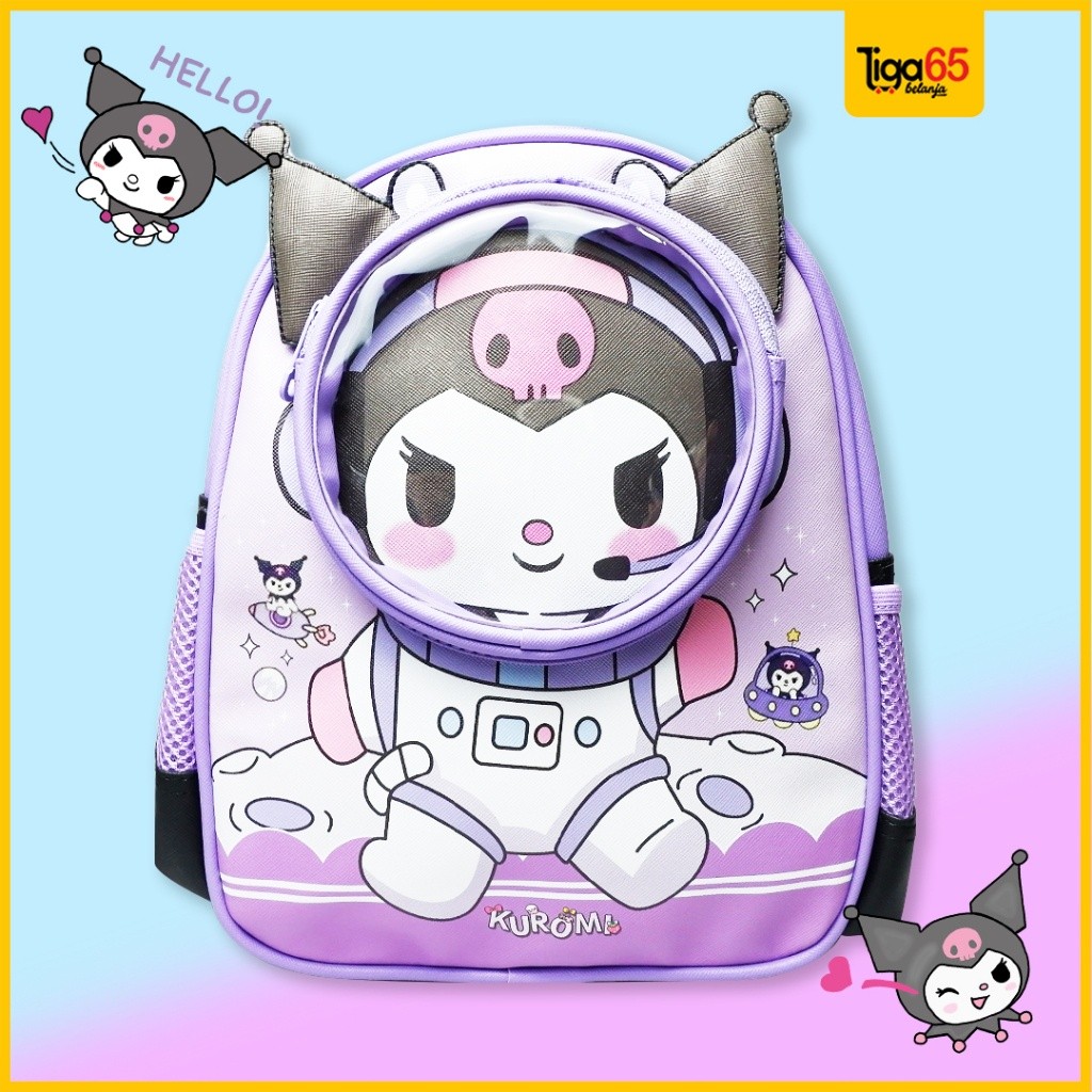 

TAS RANSEL SEKOLAH ANAK / BACKPACK KARAKTER LUCU / TAS ANAK TAS SANRIO KUROMI / 6068 / RUMAH ALAT TULIS