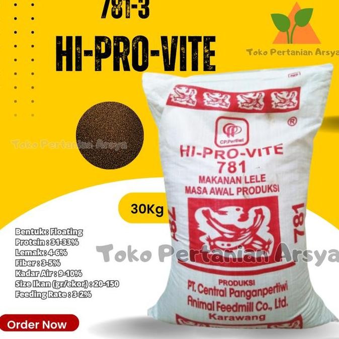 1 Karung Pelet Ikan Lele Hi-Pro-Vite 781- Pakan Ikan