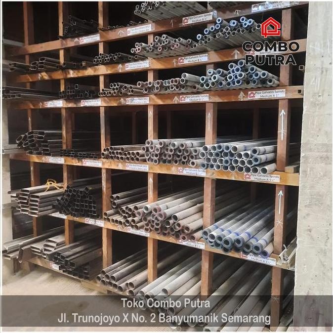 TERBARU - Pipa Besi Hitam Tebal 2 mm Panjang6 meter
