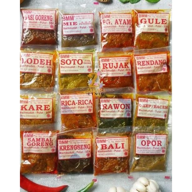 

HIW (25 pcs) BMM Machmudah Bumbu Masak Instant Ayam Merah Rawon Bawang Penyedap Kuah Soto Botol