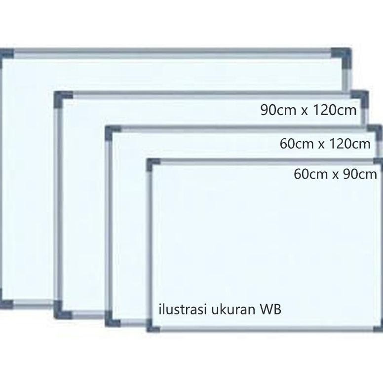 

READY PAPAN TULIS WHITEBOARD SAKURA 90 X 120 - WHITE BOARD MAGNET GANTUNG