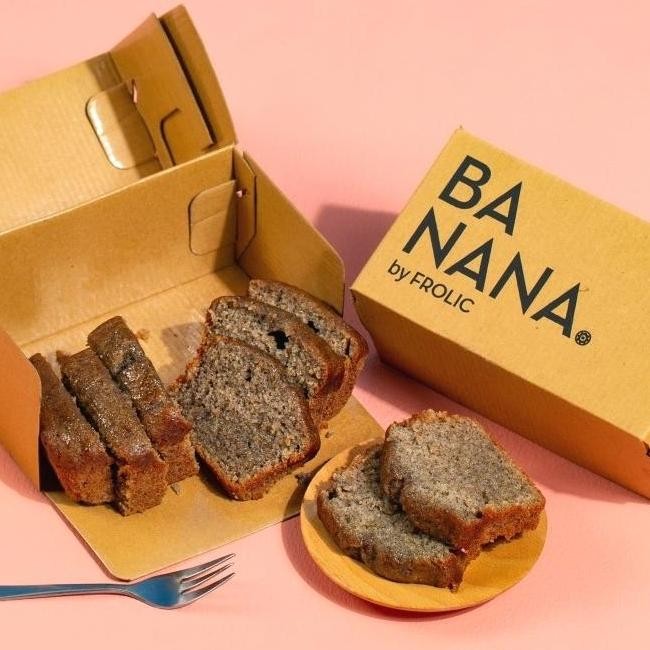 

HIW FROLIC Classic Banana Bread Roti Pisang 100% Pisang Asli Tanpa Pengawet