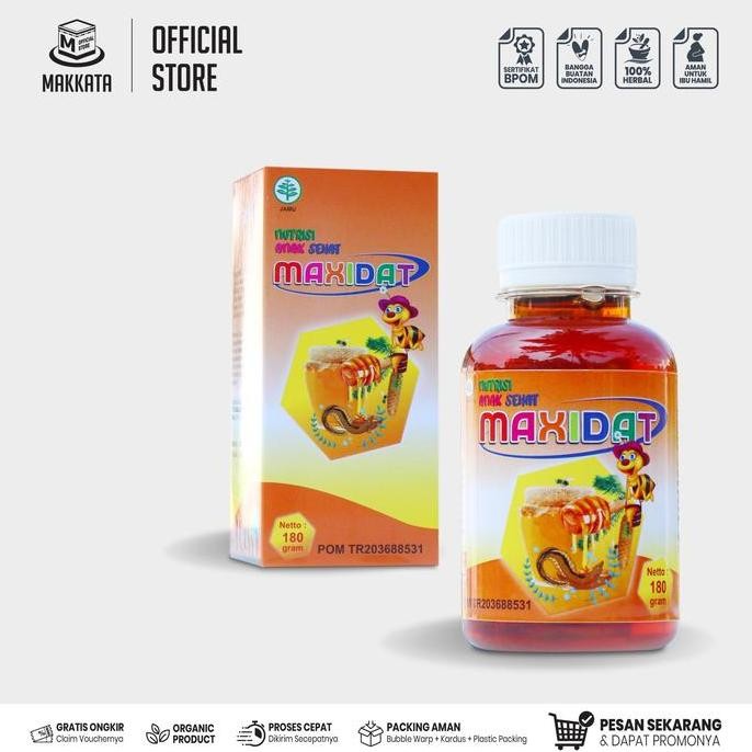 

Terlaris Makkata Maxidat Madu Ikan Sidat Membantu Meningkatkan Kecerdasan, Daya Ingat Anak Vitamin Anak Sehat
