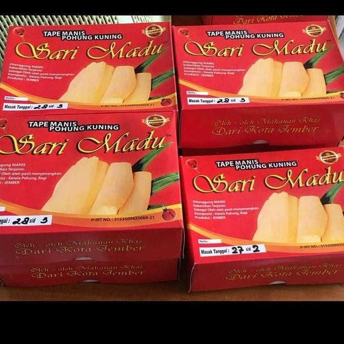 

HIW Tape Manis Sari Madu Asli dan Enak Sarimadu Jember Makanan Frozen