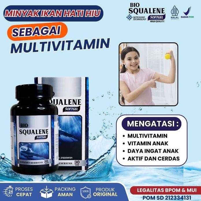 

Terlaris Bio Squalene Solusi Untuk Multivitamin Anak Daya Ingat Cerdas Dan Aktif Dengan Minyak Ikan Hati Hiu Isi 30 Softgel Vitamin