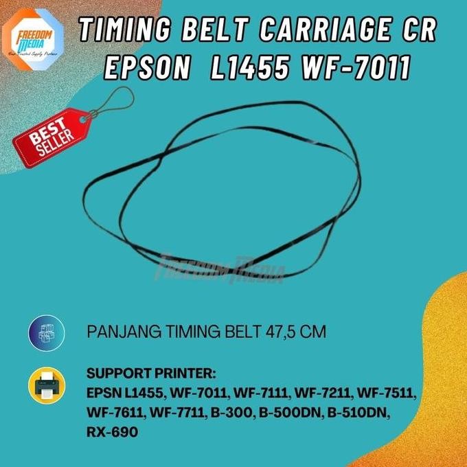 Timing Belt Carriage CR  Epson  L1455 L 1455 L-1455 WF-7011 WF-7611 (47,5 CM)