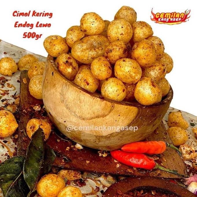 

HIW Cimol Kering Ndog Lewo Singkong Pedas Daun Jeruk Kemasan Pak 500gr Camilan Food Snacks Keripik Kripik
