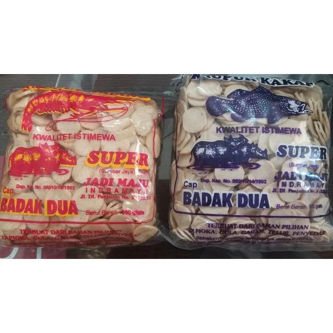 

HIW Krupuk Udang / Ikan cap Badak Dua Ukuran Kecil