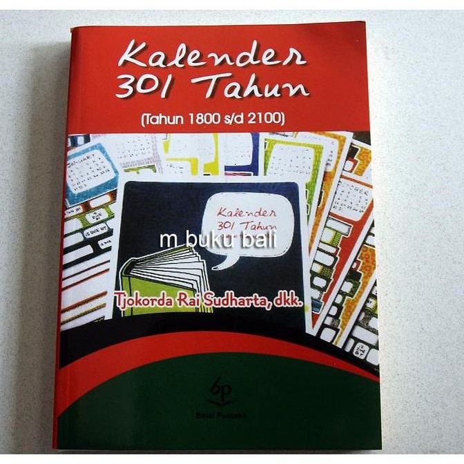 BEBAS ONGKIR - Kalender 301 Tahun