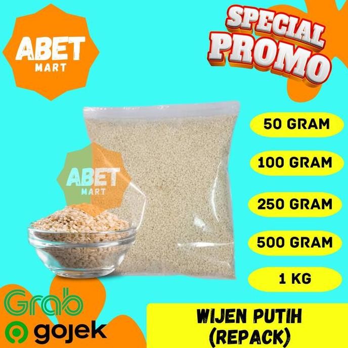 

Terlaris Wijen Putih Kemasan 50Gr 100Gr 250Gr 500Gr 1Kg - White Sesame Mentah Import Repack Gram G
