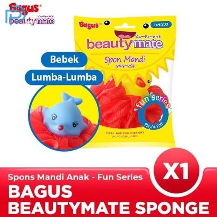 BARU BAGUS BUSA SPONS MANDI ANAK KECIL BEAUTYMATE SHOWER PUFF SPONGE 203