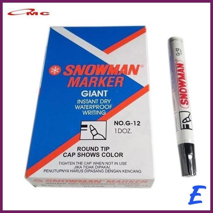 

| OMO | SPIDOL PERMANEN SNOWMAN G12 G-12 G 12 SPIDOL SNOWMAN PERMANENT SPIDOL G12 PERMANEN SPIDOL PERMANENT MARKER SPIDOL PAPAN TULIS HITAM BIRU