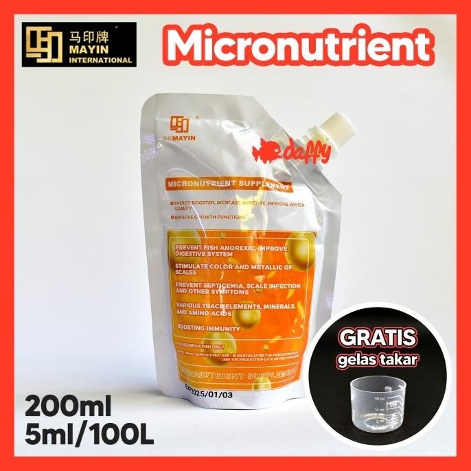 

Terlaris Mayin Micronutrient Supplement - Vitamin Ikan Hias Micro Nutrient Terlaris