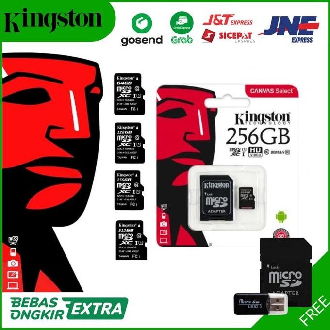 NEW Kartu Memori Kingston Micro SD card SDXC 1 128 256 512 GB 1TB