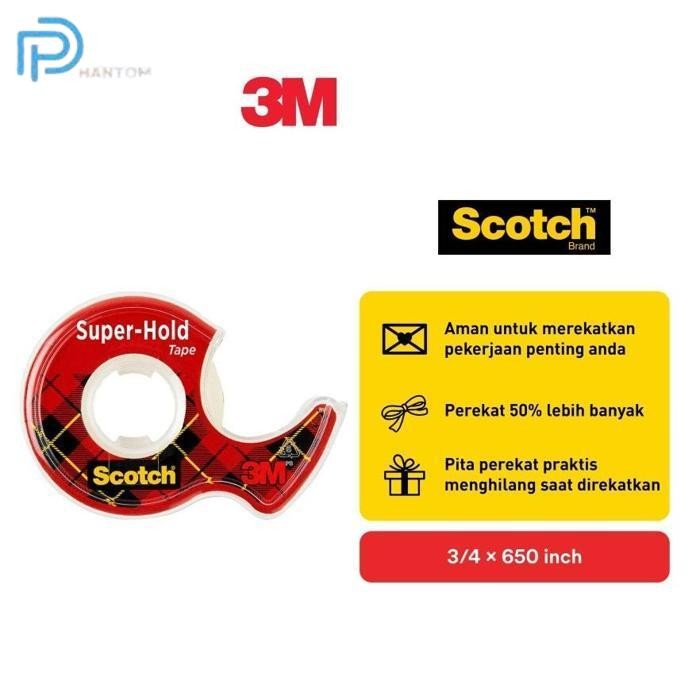 

BARU KTMSTORE SCOTCH 198 SUPER HOLD TAPE DISPENSER ISOLASI SOLATIP BENING KUAT