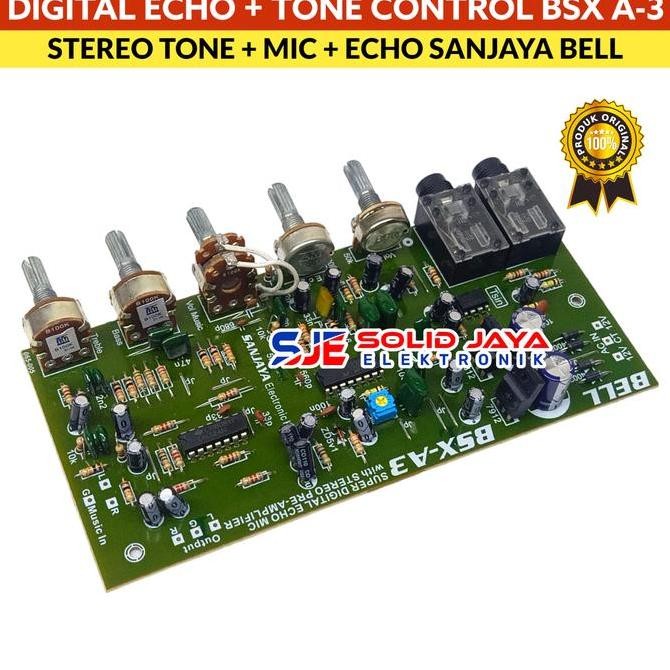 Kit Digital Echo Bsx-A3 Tone Control Stereo Preamp Pre Amp Pre-Amp Digital Echo Preamplifier Plus Ec