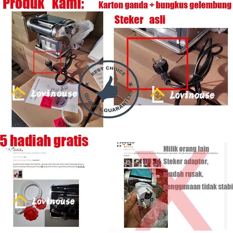 HJK Ori/ReadyMesin Mie Listrik Kue bawang mesin stainless pangsit listrik Mesin mie pasta Mie Mesin 