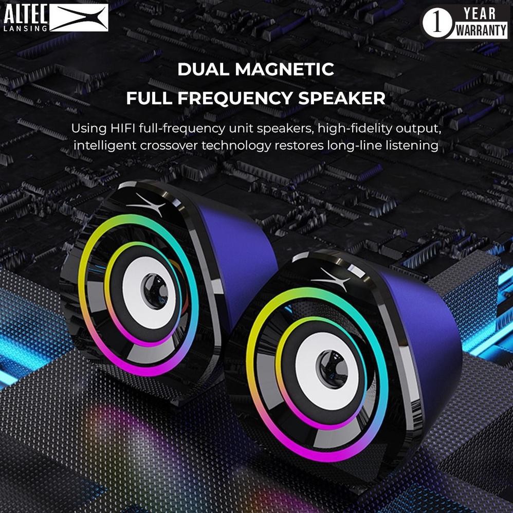 gd-12 Um57 Altec Lansing Stereo Speaker ALGS9808 2.0 with RGB Sale Original