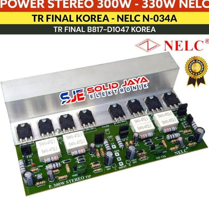 Kit Power Amplifier Stereo 300W 330W Tr Final Toshiba Asli 1941 C5198 Japan - D817 D1047 Korea N034 